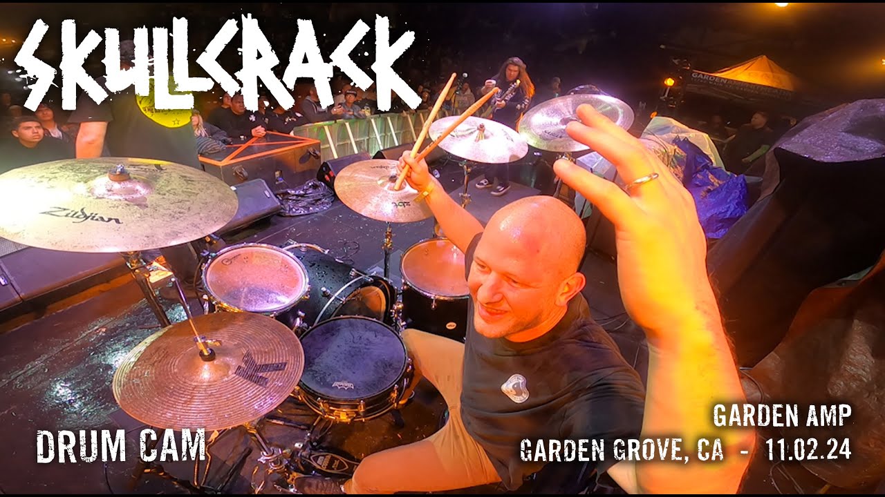 Skullcrack live at Garden Amp Garden Grove, CA 11.02.24 - DRUM CAM