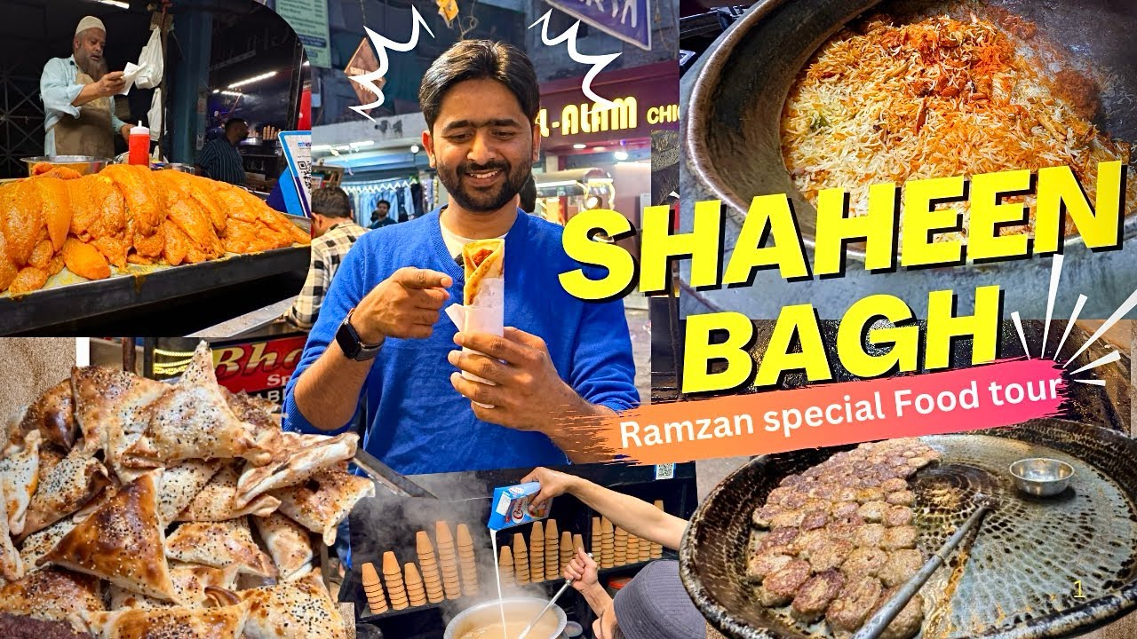 SHAHEEN BAGH Best Street Food| KFC Style Burger, Viral Afghani Samosa, Chapli Kebab| Delhi Food Tour
