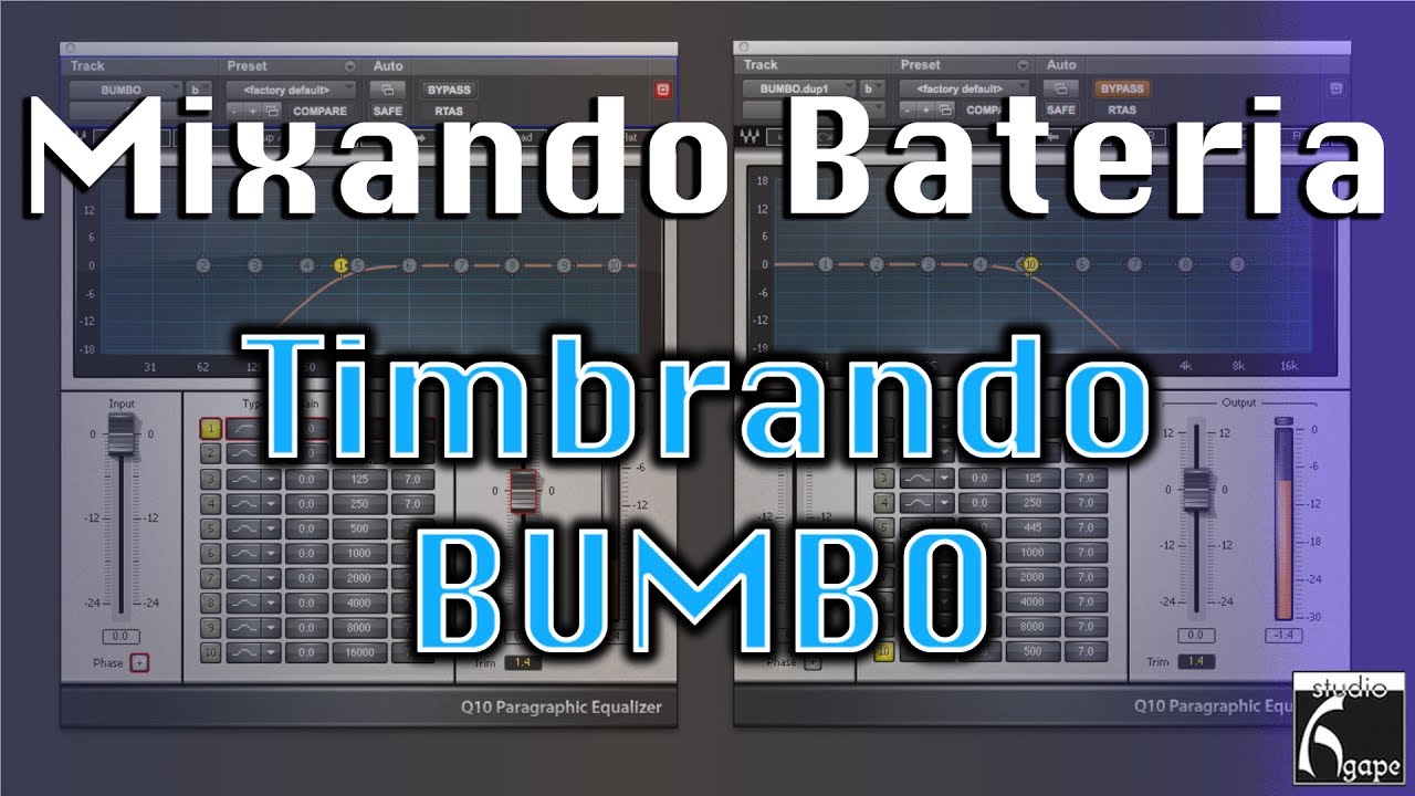 Mixando uma Bateria - TIMBRANDO UM BUMBO