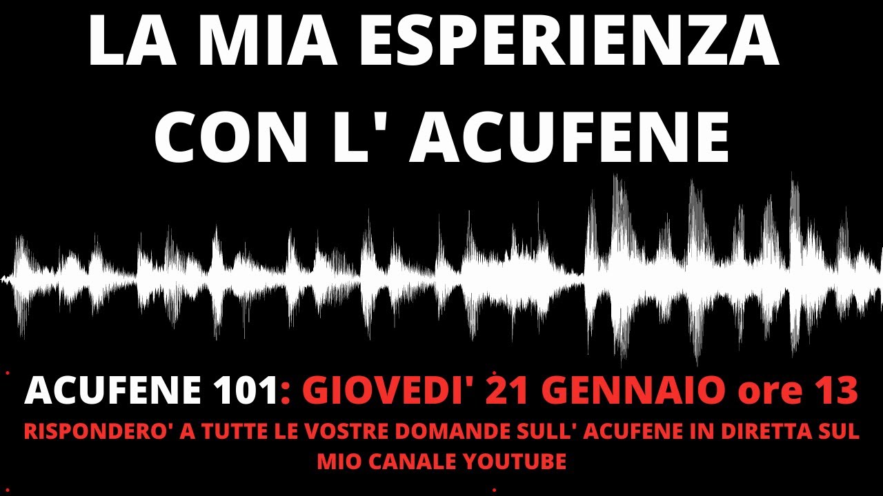 ACUFENE - la mia storia da musicista (Livestream)