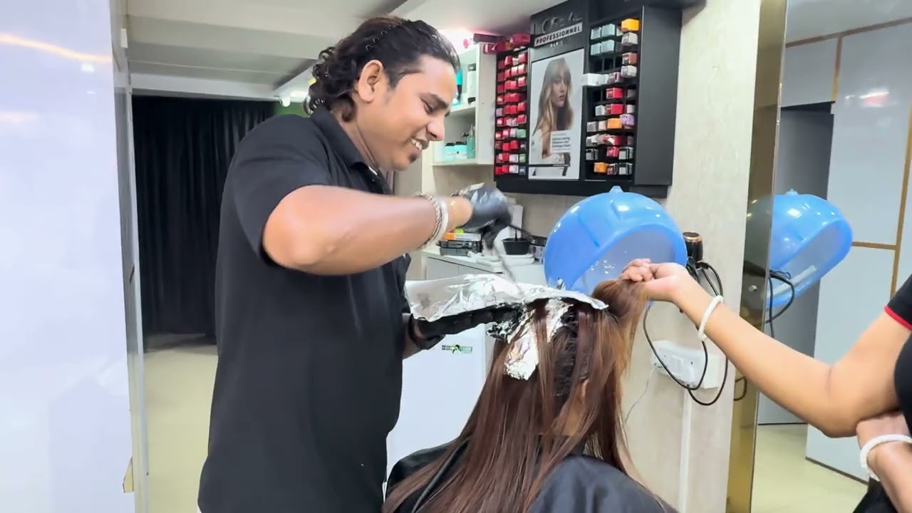 Part -2 Botox nd Highlights hair colour full tutorial 💁‍♀️💁‍♀️ 