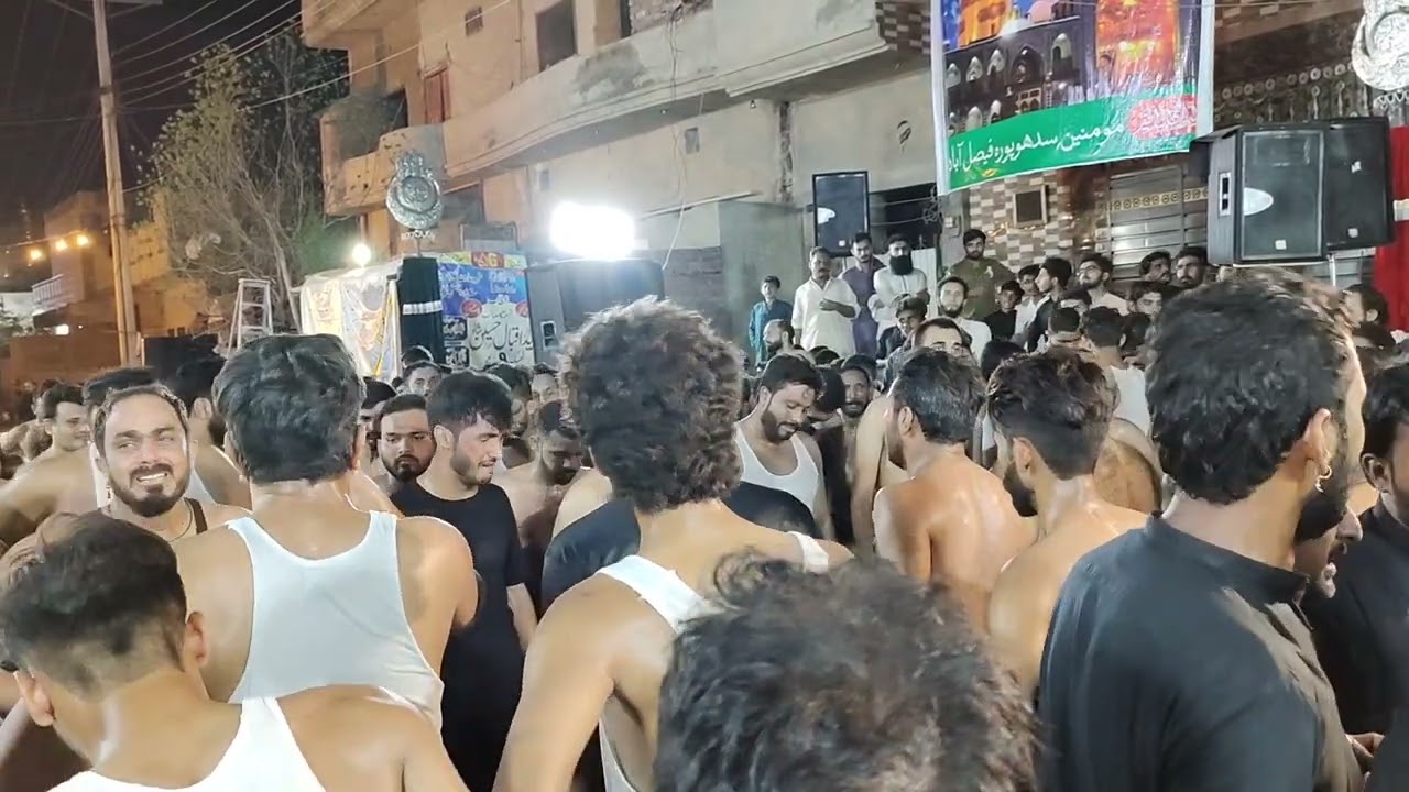 Noha Sajjad Lahu rota Be Sahara gya Matami Sangat Sidhupura Faisalabad