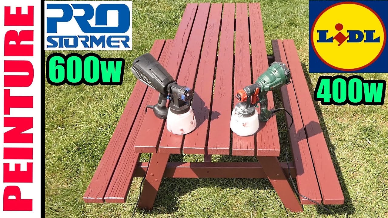Pistolet à peinture LIDL PARKSIDE PFS 400 A1 + PROSTORMER 600w Peinture extérieure Paint Sprayer