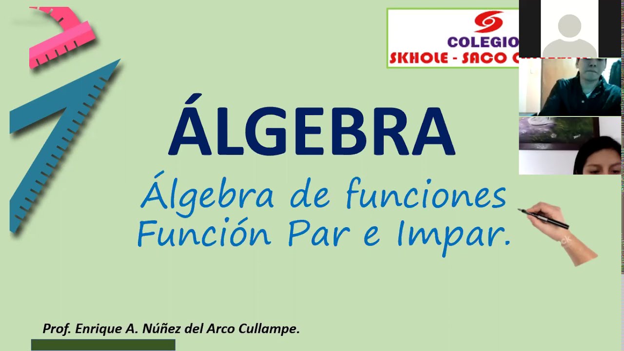 ALGEBRA DE FUNCIONES   5TO AÑO