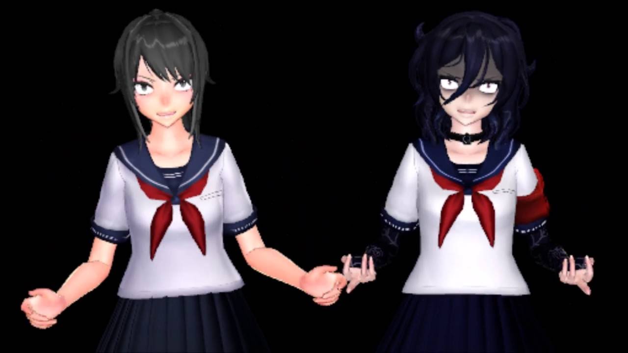 MMD Middle Fingers Up - Ayano Aishi & Oka Ruto (Yandere Simulator)