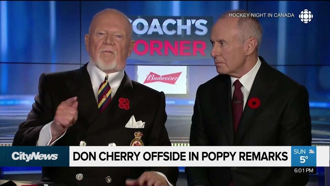 Don Cherry facing backlash over poppy comments