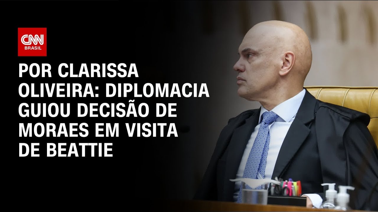Diplomacia guiou decisão de Moraes em visita de Beattie | LIVE CNN