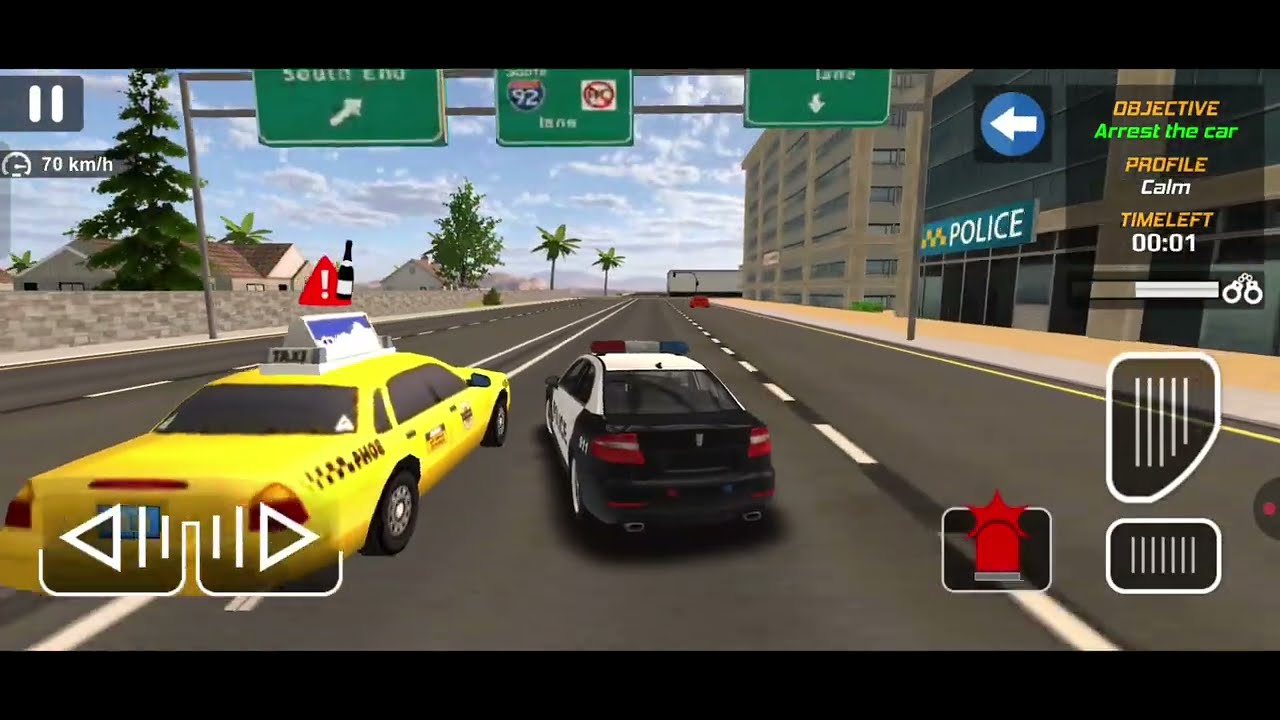 🚓 Police Car Chase  Simulator 3d- Real city cops pursuit Gameplay (Android)
