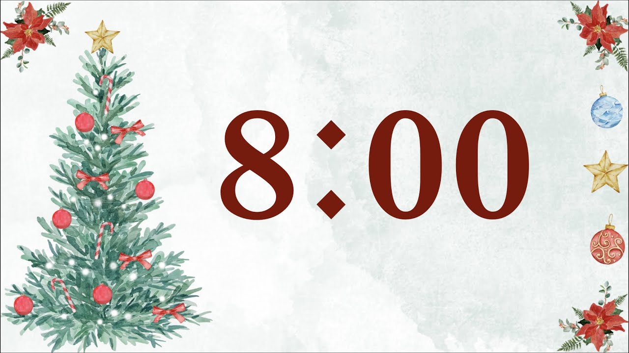 8 Minute Christmas Tree Timer (Sleigh Bells at End)