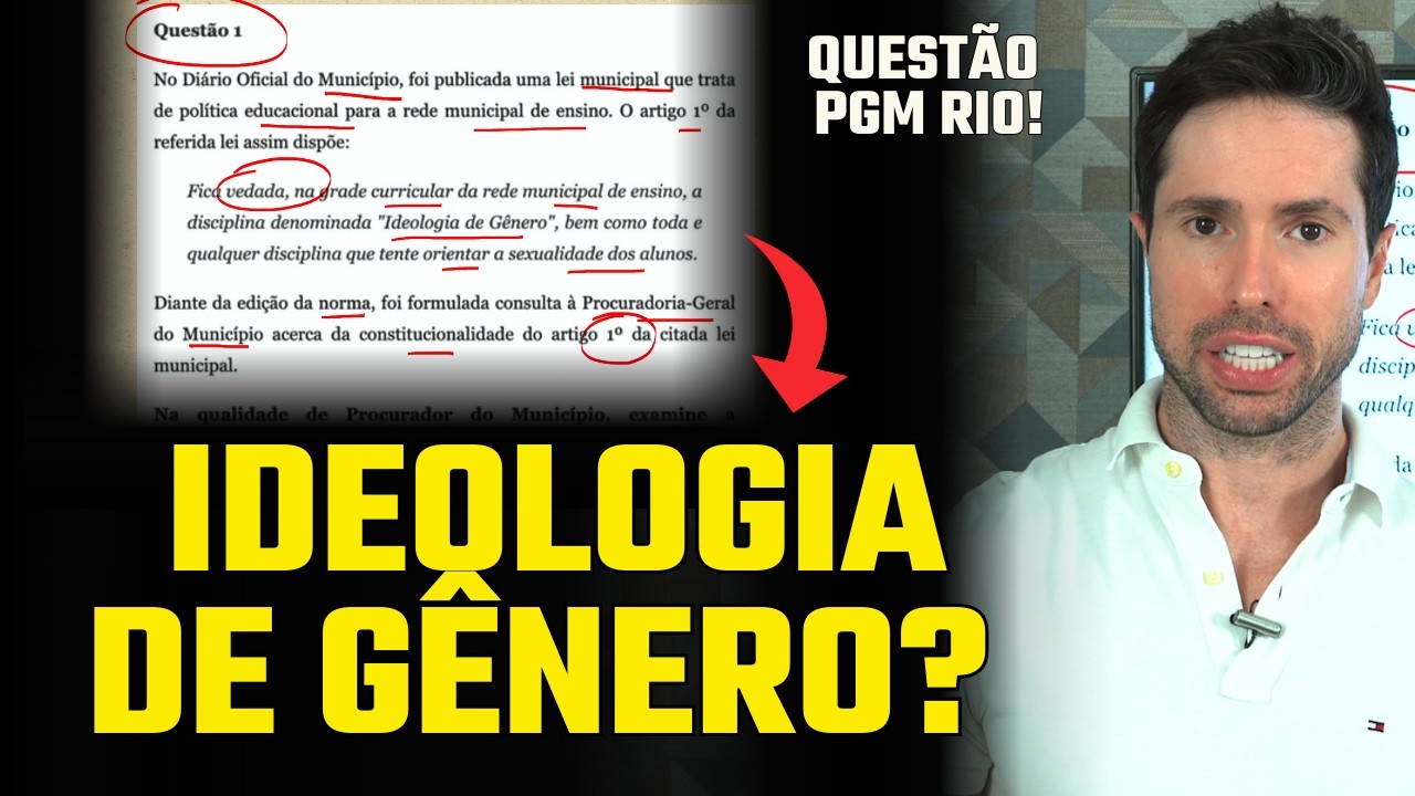 PGM Rio: STF e a proibição de ideologia de gênero nas escolas