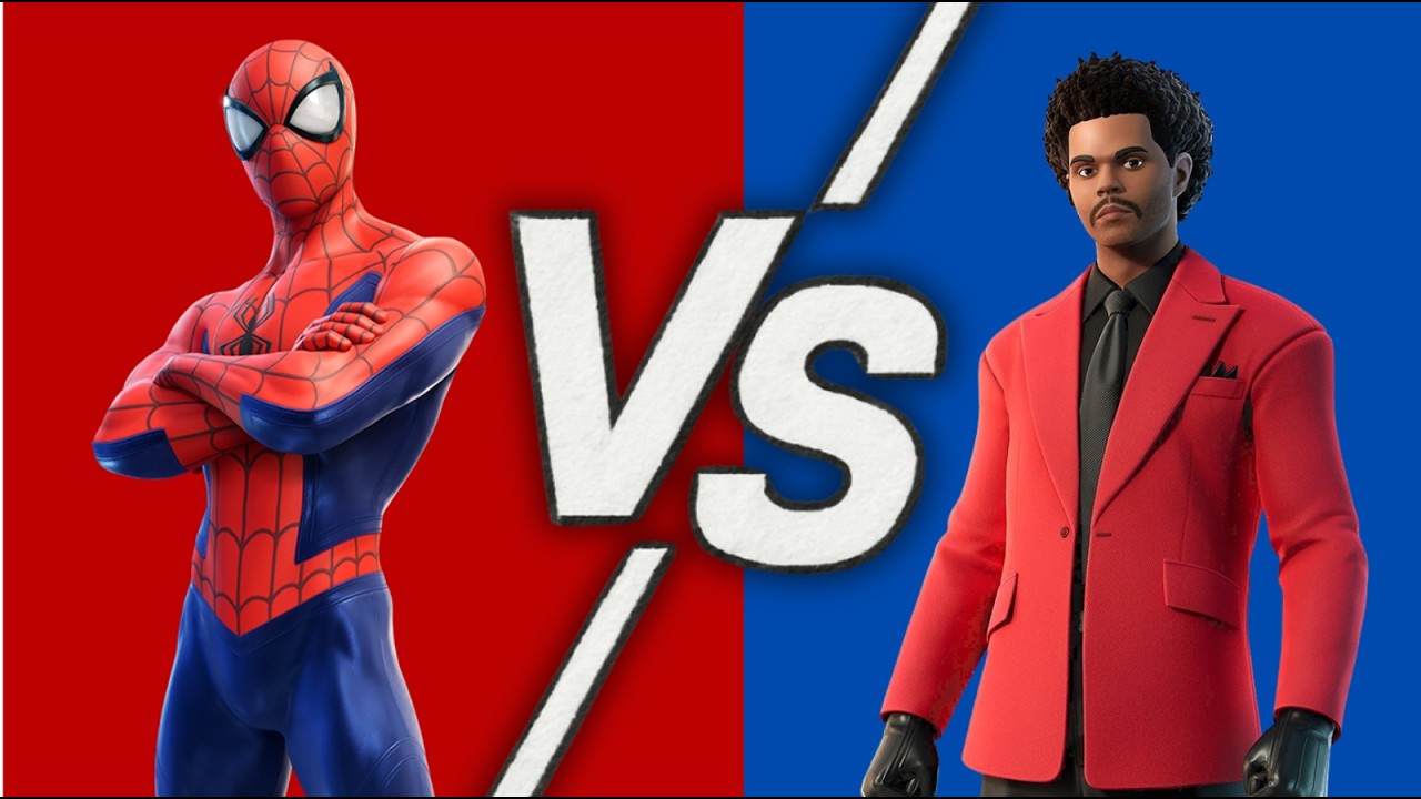 Fortnite mais Spider-Man swing pendant que The Weeknd met l’ambiance…