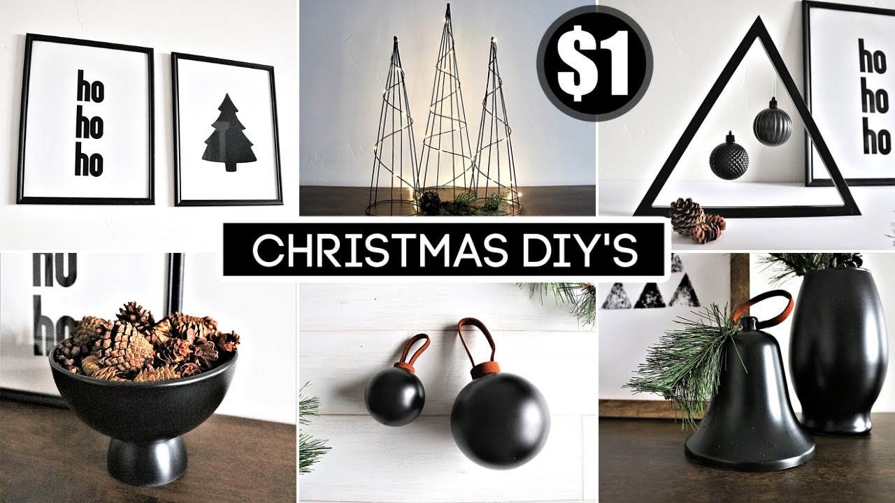 10 HIGH END MODERN DOLLAR TREE CHRISTMAS DIYs - (Easiest DIYs This Year!)