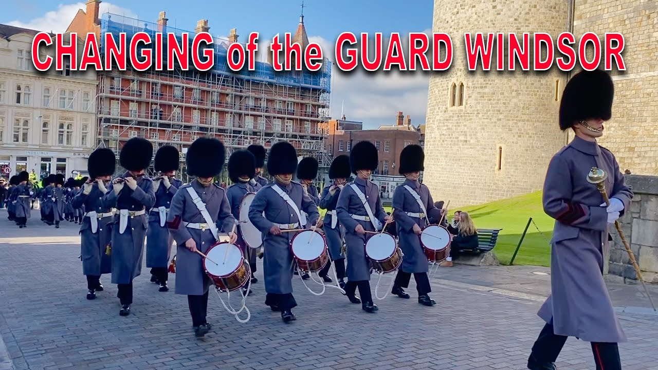 WINDSOR CASTLE GUARD 1st Bn. Welsh Guards Corps of Drums with 1st Battalion Welsh Guards NEW 💂‍♀️