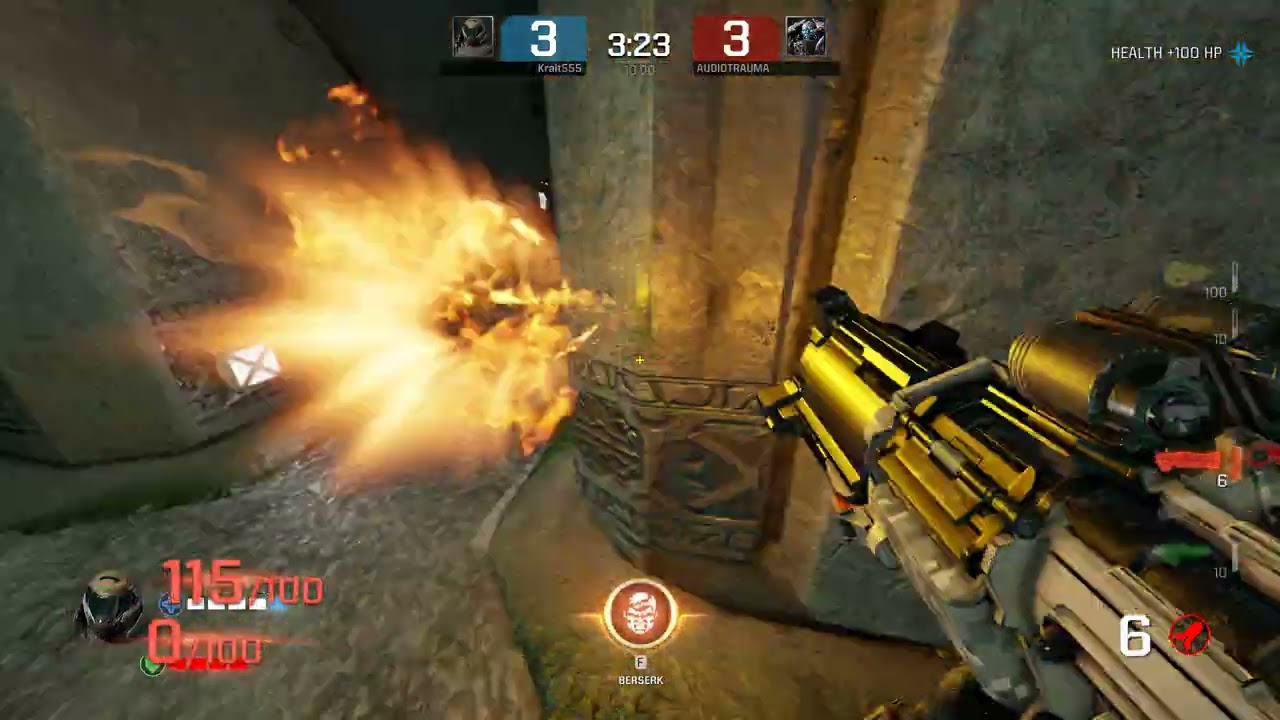 Quake Champions Time Limit Duel on Tower of Koth