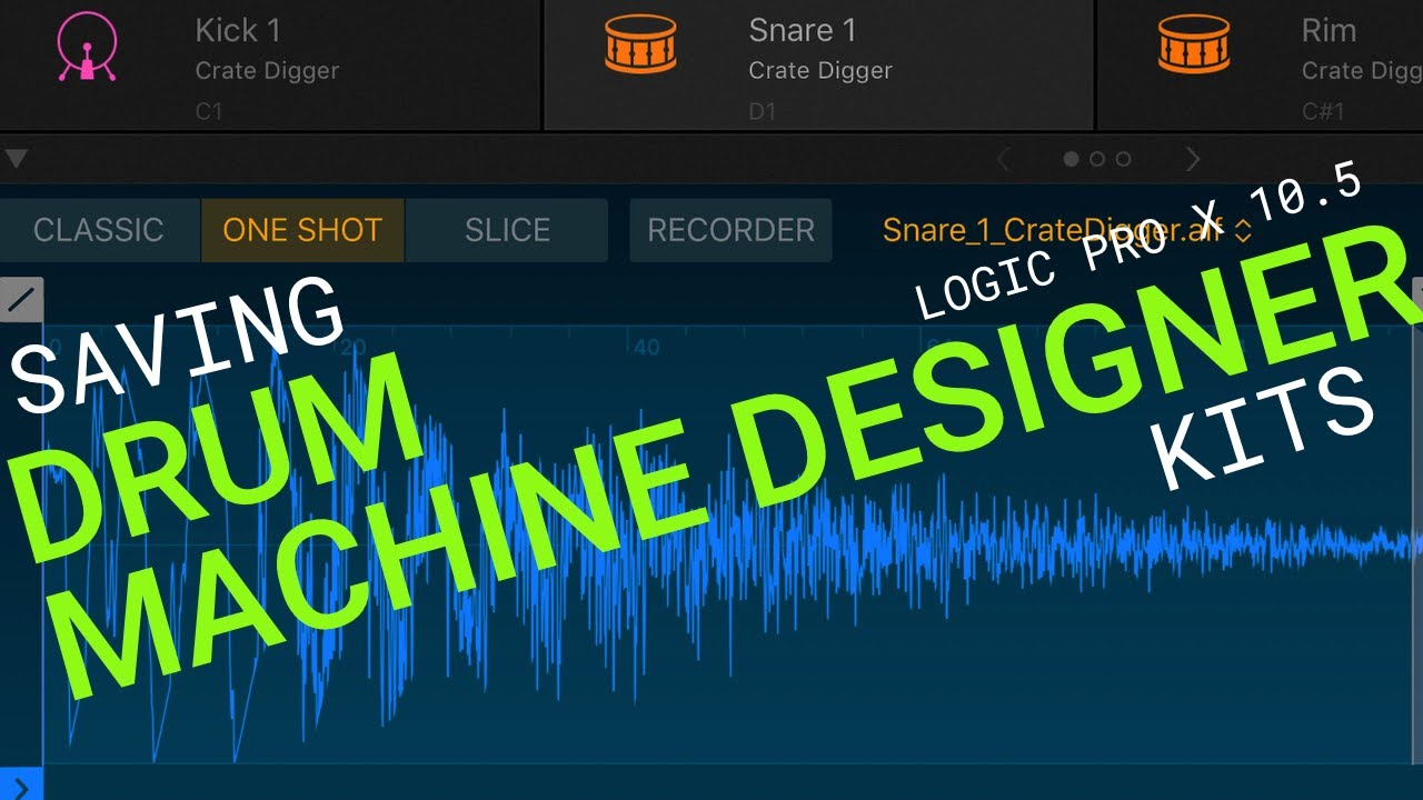 Как сохранить наборы для разработки драм-машин в Logic Pro X 10.5