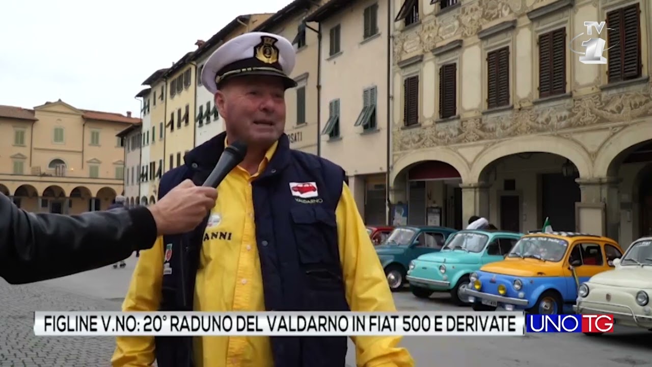 Figline V.no: 20° raduno delle Fiat 500 e derivate in Piazza Marsilio Ficino