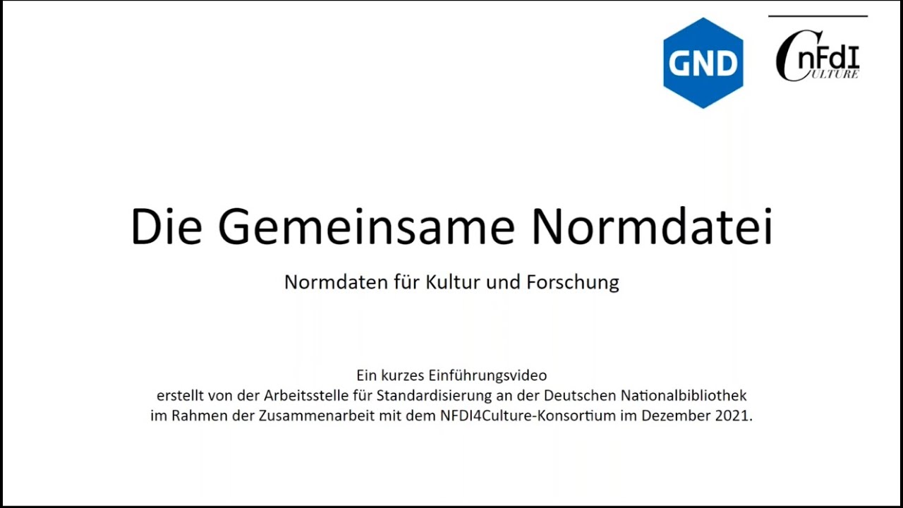 &Uuml;ber die GND