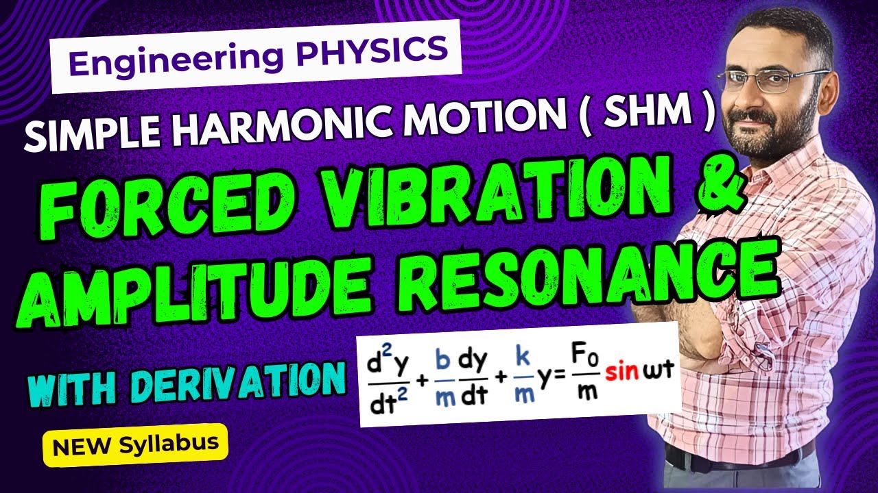 Forced Vibration & Amplitude Resonance | SHM | Differential Equation | Btech | BSc | JEE | NEET