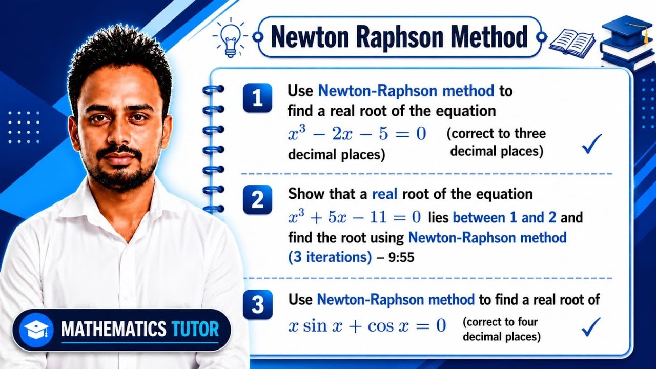 Newton Raphson Method of Numerical Methods | using calculator tricks