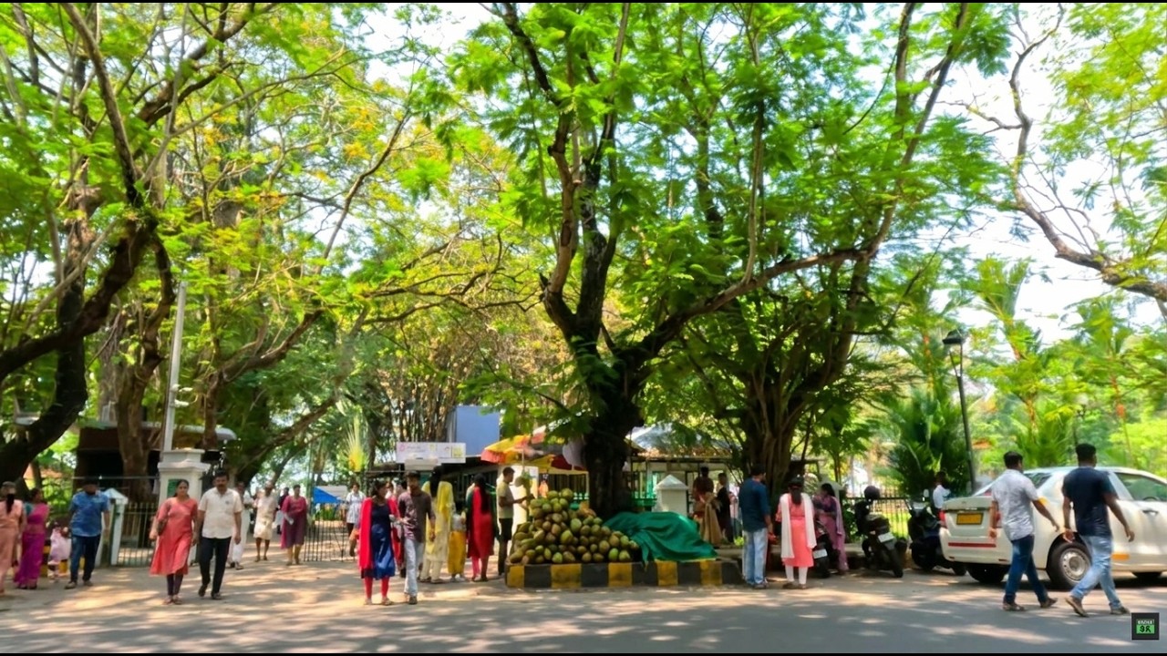 Kochi MG Road to Subhash Park Walking Tour 🇮🇳 | Walking Tour Kerala, India 4K | Marine Drive Views