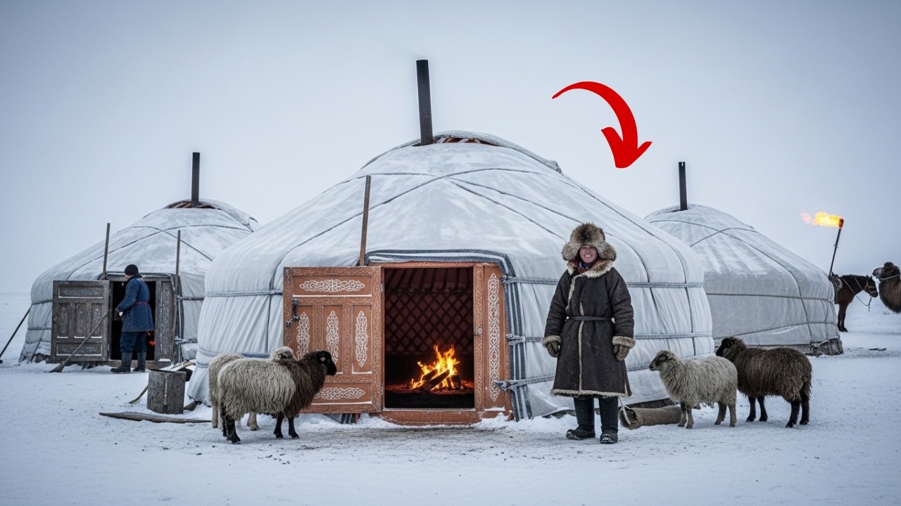 Come i Mongoli costruivano le yurte e sopravvivevano a -50°C (-58°F) durante inverni brutali