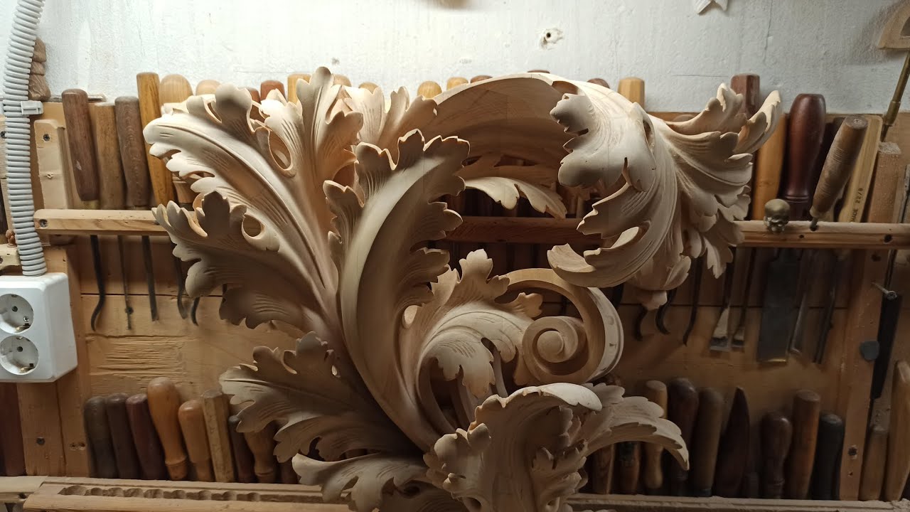 Wood carving. Baroque console. #woodcarving