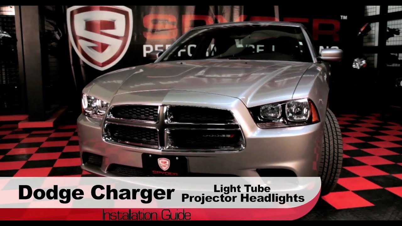 Spyder Auto Installation: 2011-14 Dodge Charger Light Tube Projector Headlights