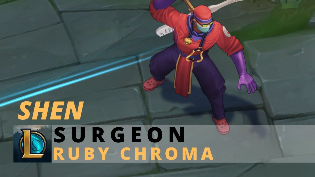 Surgeon Shen Ruby Chroma - League Of Legends