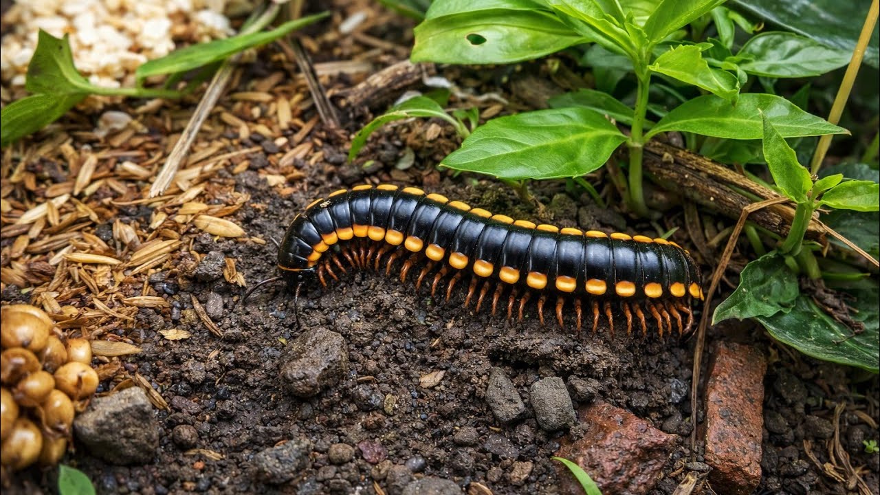 This is how millipedes live in the wild 