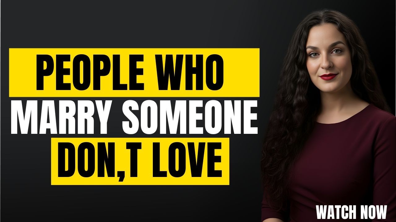The Psychology of People Who Marry Someone They Don’t Love