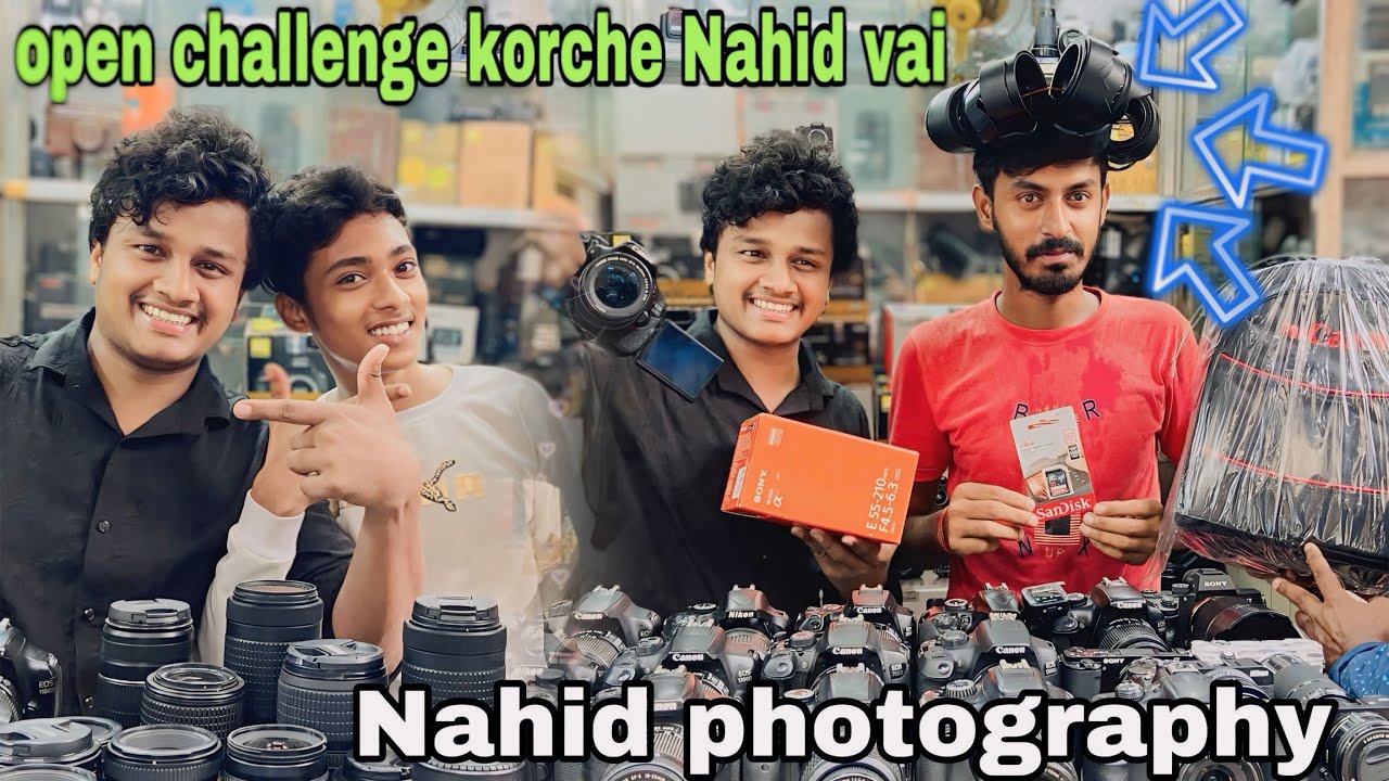 Open box lens ka collection  Sony zv10, nikon z5 , Nikon z50 , nikon z30 total all collection Nahid
