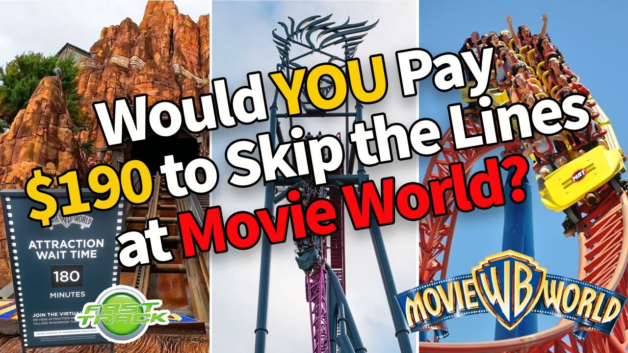 🎢 Would YOU Pay $190 to Skip the Lines at Movie World? | Fast Track Pass Deep Dive!