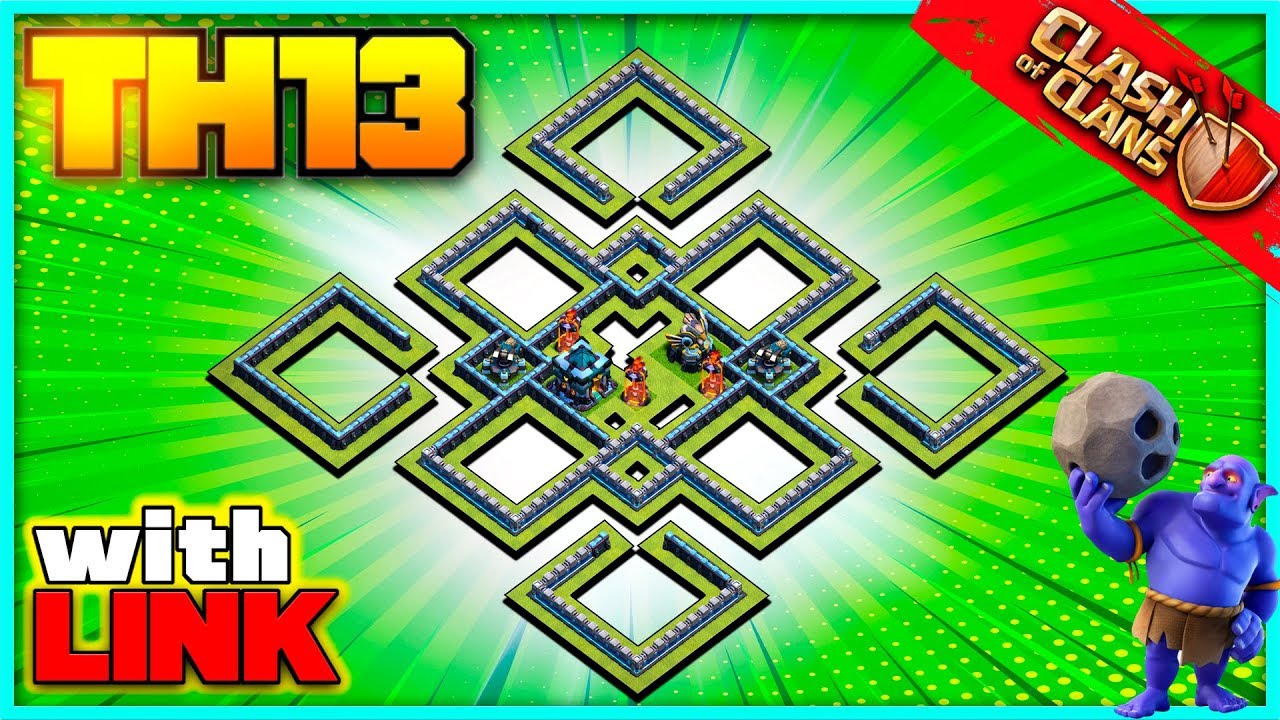 *EPIC!!* NEW BEST TH13 War Base - CoC TH13 Base - Town Hall 13 Clash of Clans