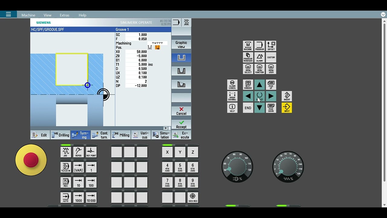 Grooving cycle।groove। cycle 75। Siemens। fanuc।cnc।vmc। #machine #cnc #video #engineering। cnc guru