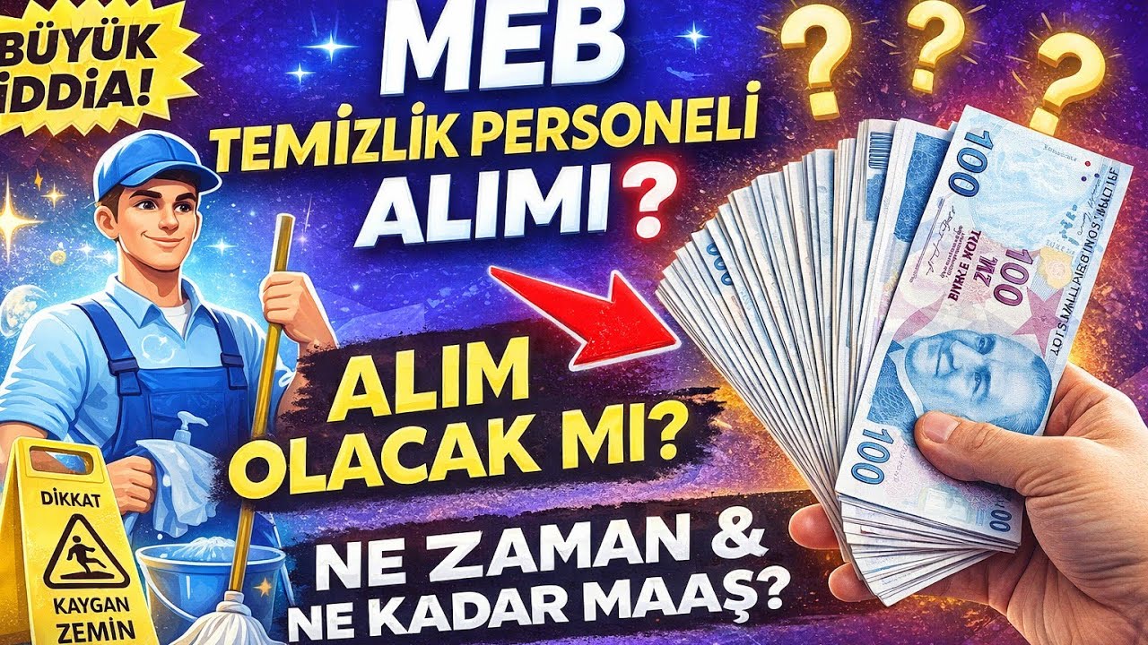 MEB Temizlik Personeli Alımı Geliyor Mu ? | TYP Bitiyor Mu ? MEB 70 Bin Personel Alımı Yapacak