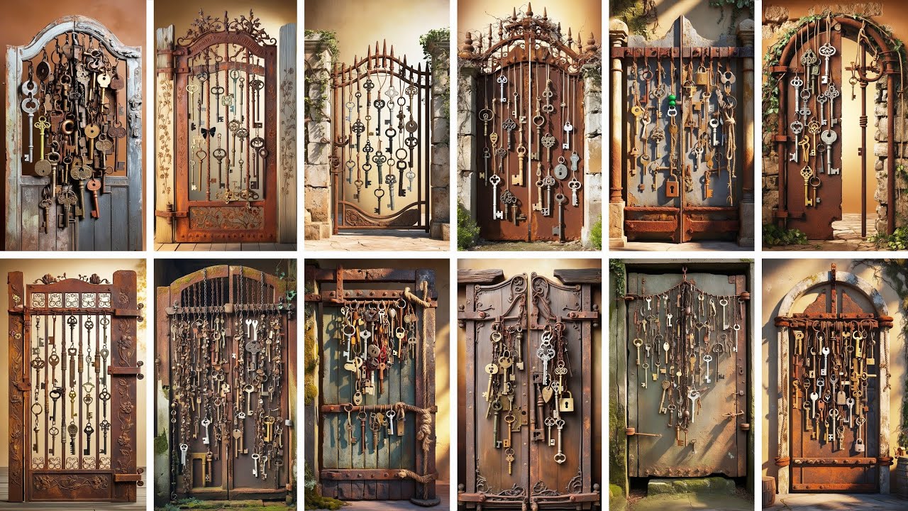 40 IDEAS Decorative Gate From Old Keys | One Million Gates