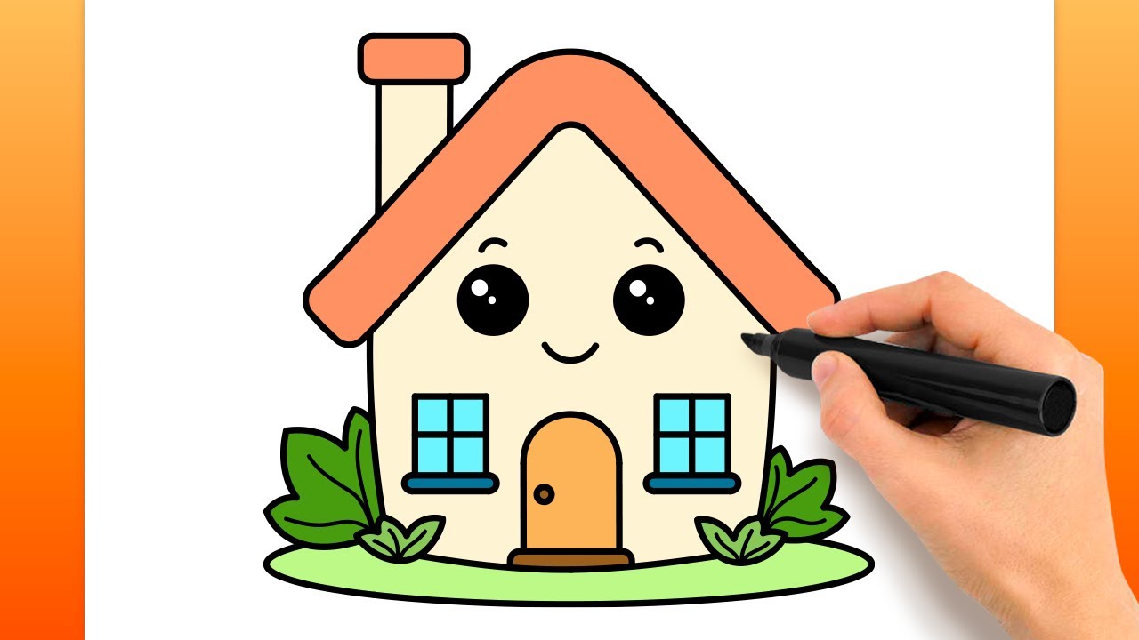 Comment Dessiner Une Jolie Maison (Tutoriel De Dessin Facile)