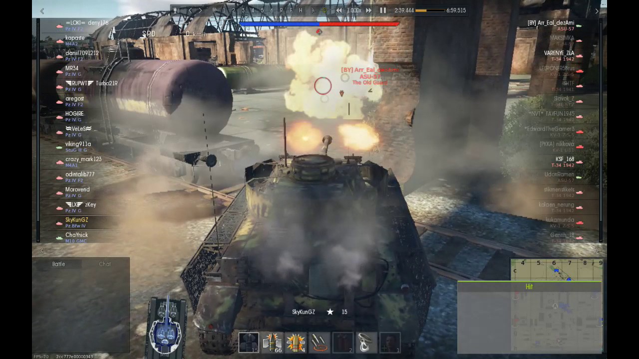 Smoke shell can kill tank : War Thunder