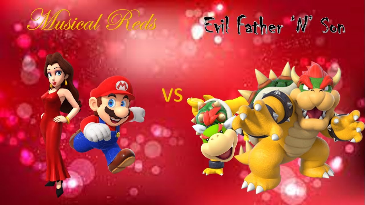 Mario Tennis Aces - Pauline and Mario vs Bowser and Bowser Jr (Musical Reds vs Evil Father 'N' Son)