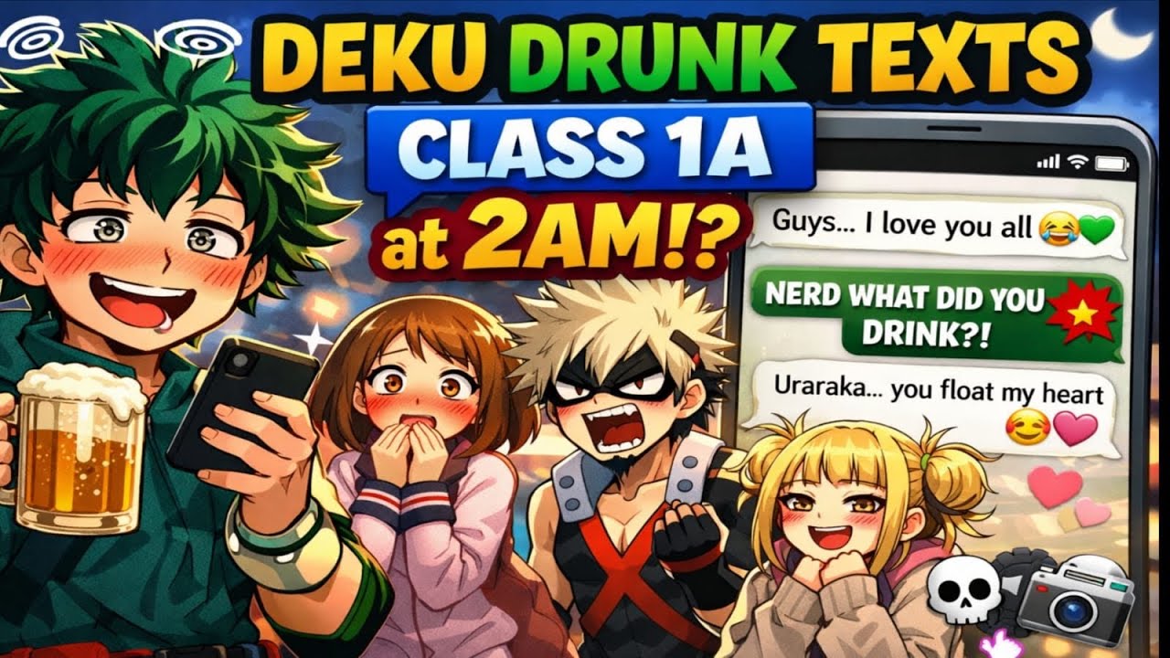 Deku Drunk-Texts Class 1A at 2AM 😨🍻 | BNHA Texts