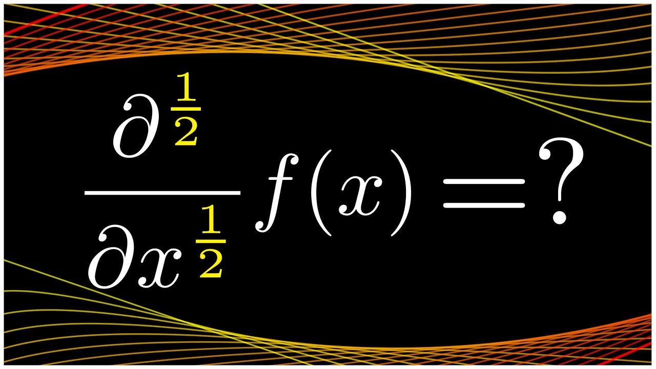 ¿Se puede Medio-Derivar? 🤔 | Derivadas Fraccionarias