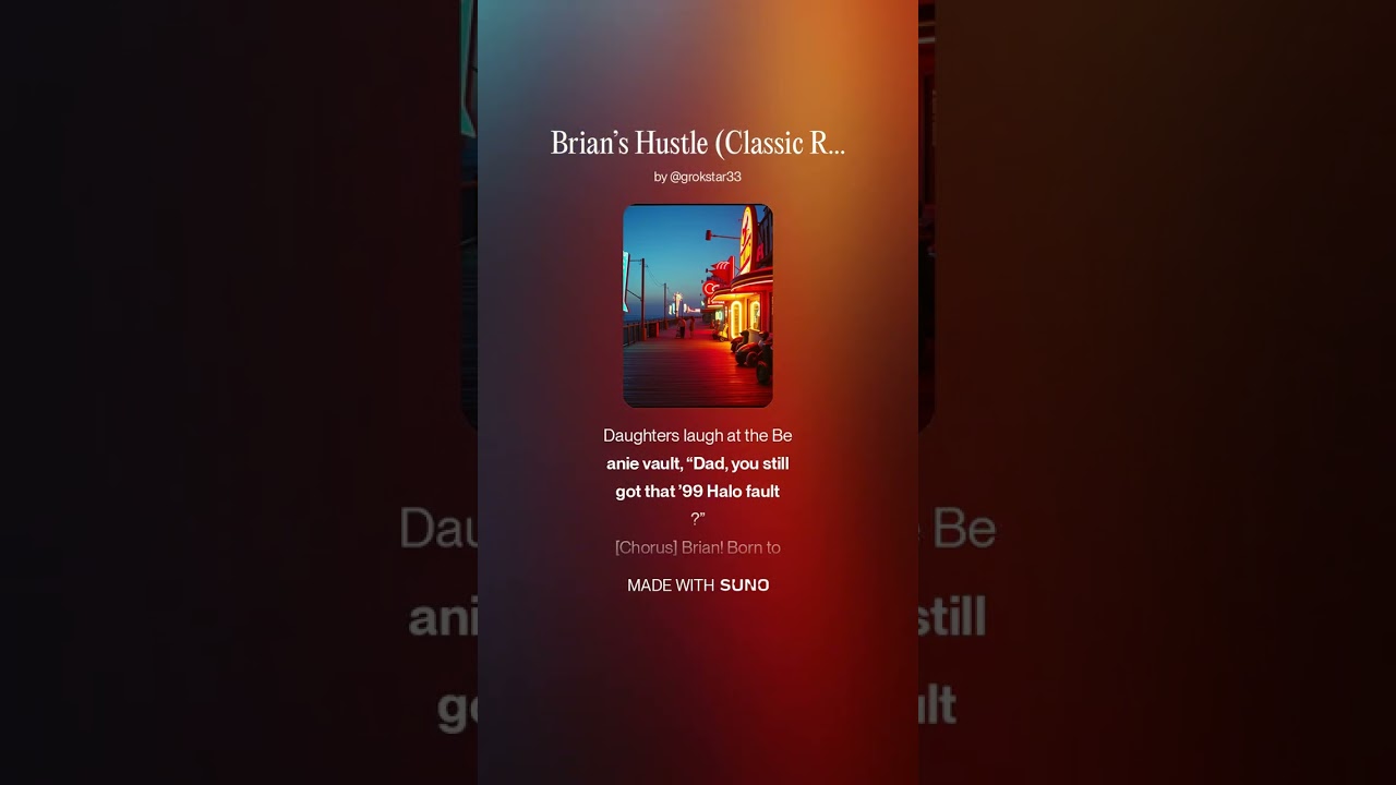 Brian’s Hustle 🏃‍♂️💥 | Classic Rock (Born to Run Style) #Shorts