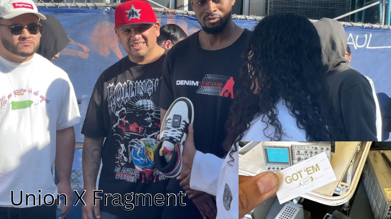 Union x Fragment Jordan 1 Raffle in LA! 👀🔥 (Full Recap) Line around the building…