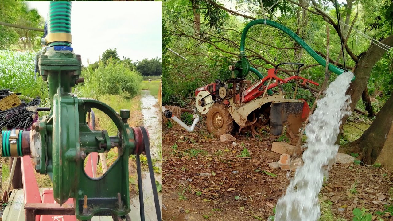 Vst Shakthi Power Tiller water pumping|Detailed video | water pump