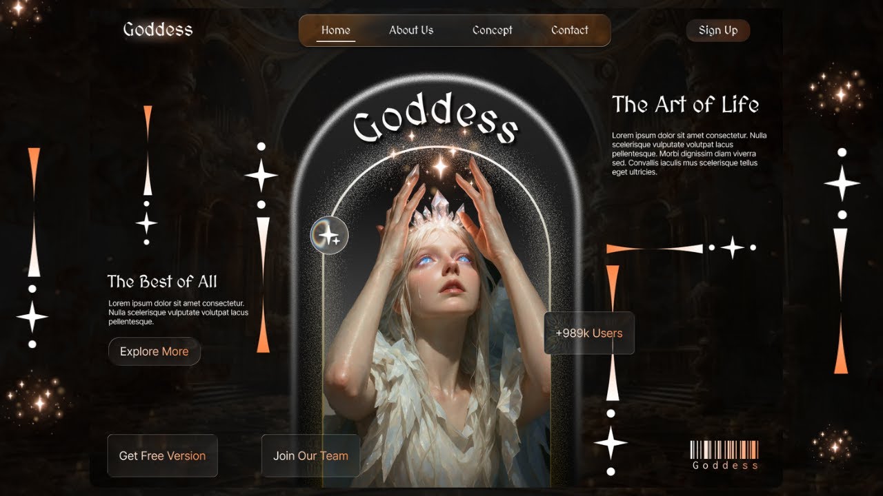 Web Design Masterclass: Create a Goddess-Themed UI in Figma (Full Tutorial)