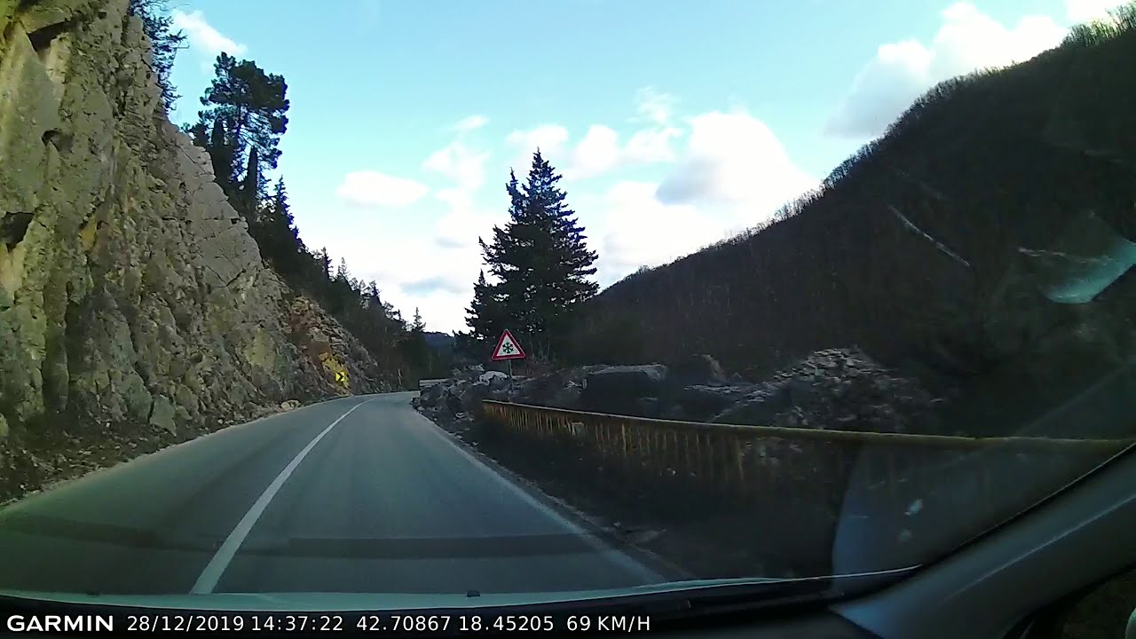 DRIVE #971: Trebinje (Bosnia and Herzegovina)-Nikšić (Montenegro) (timelapse 4x) *Read Description*