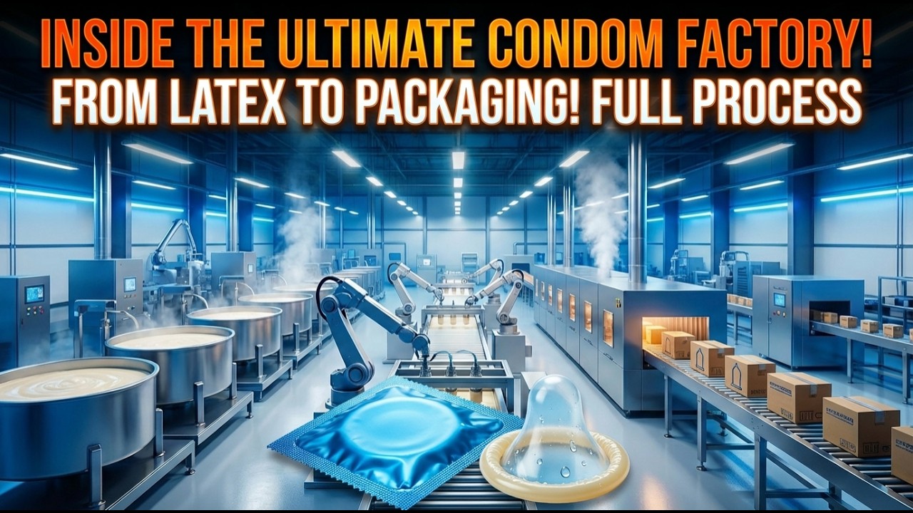World’s Most Insane Condom Factory 😱 | Natural Latex to Finished Protection
