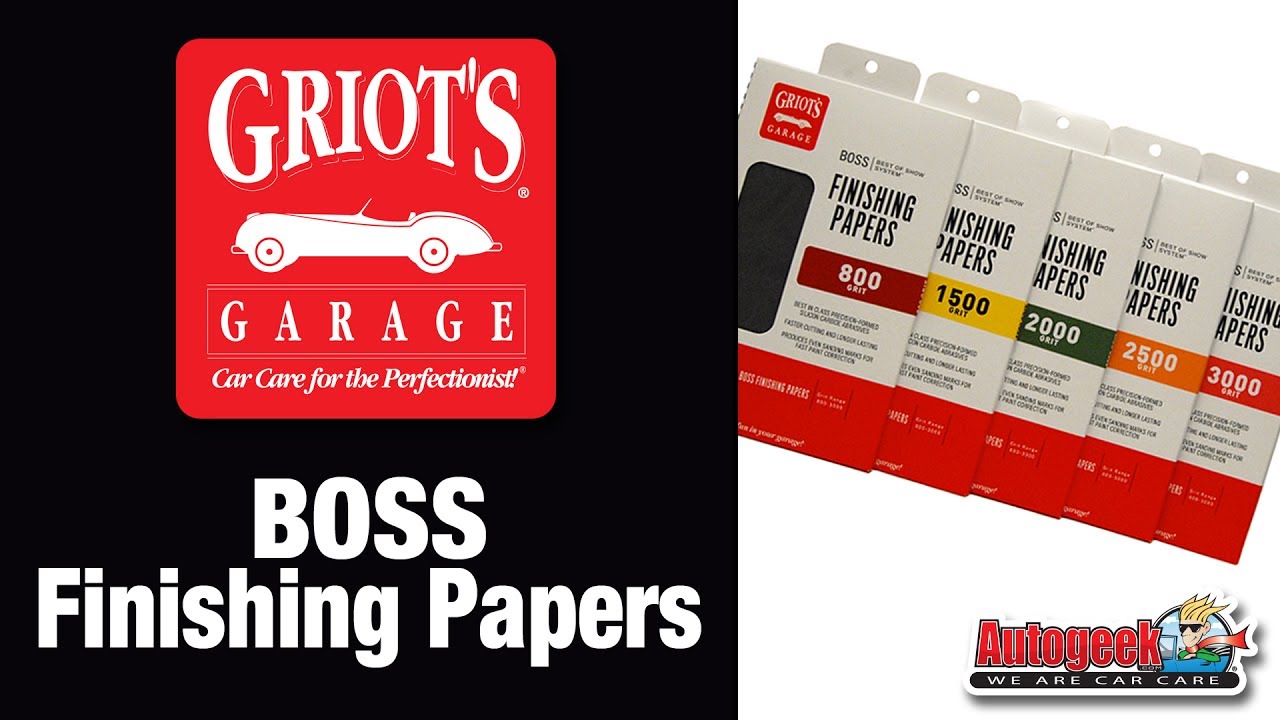 How to wet sand a car using Griots Garage BOSS Finishing Papers