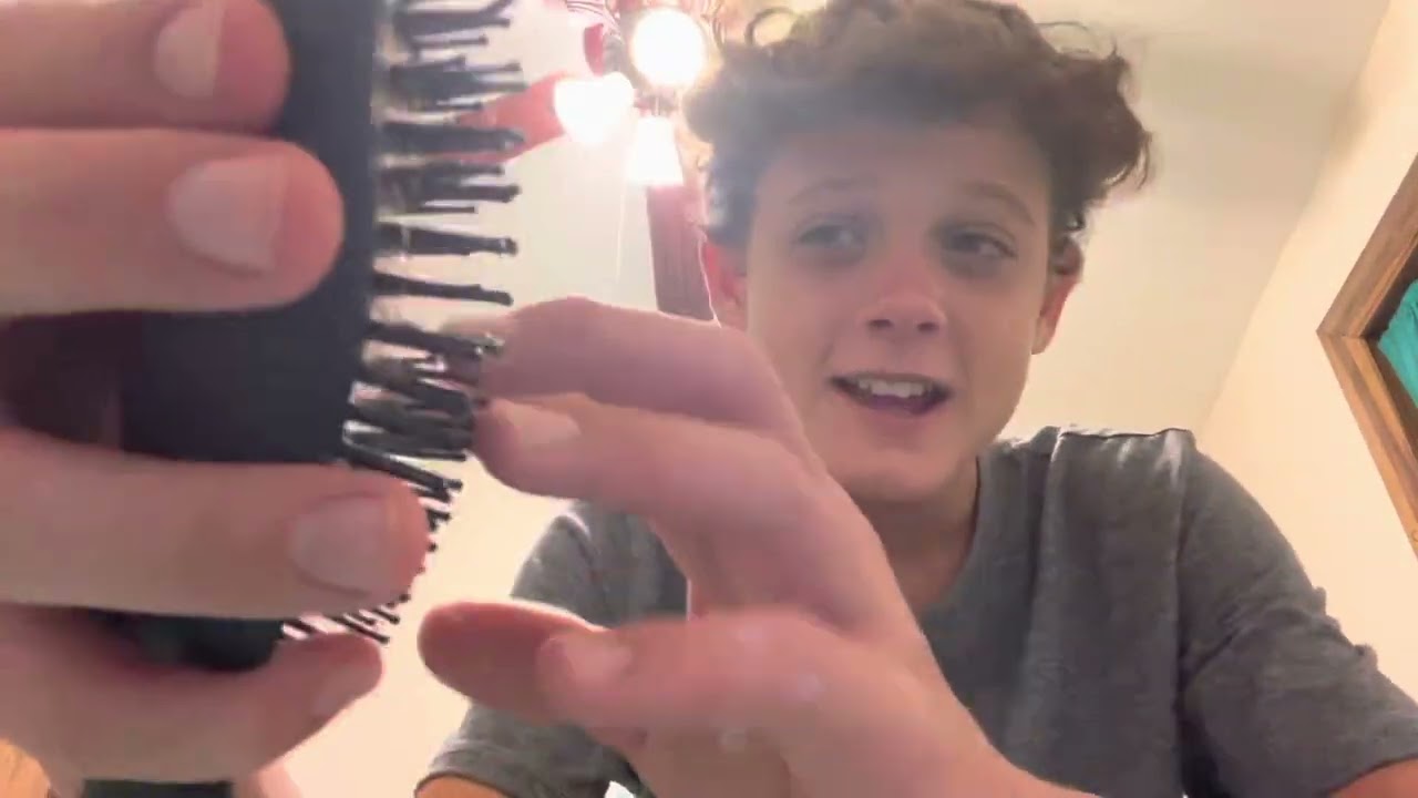 ASMR softly brushing your hair