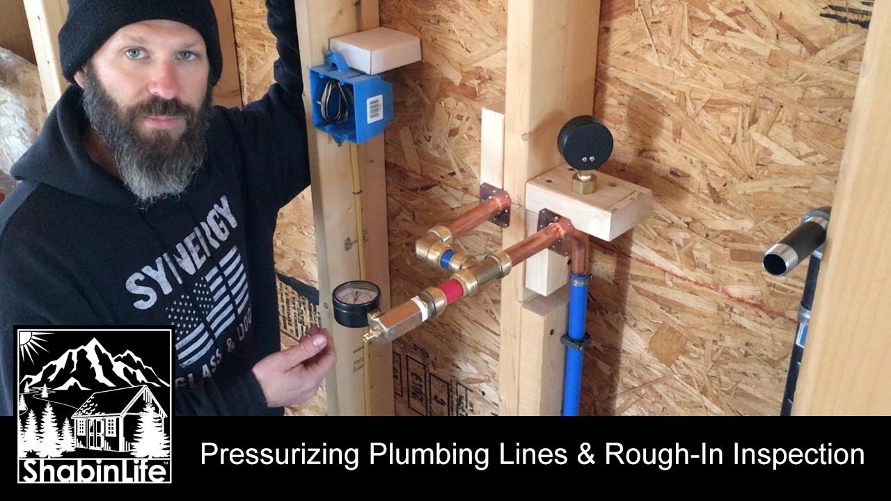 Plumbing Pressure Test & Rough-In Inspection | Off Grid Homestead Build Ep21 | The ShabinLife
